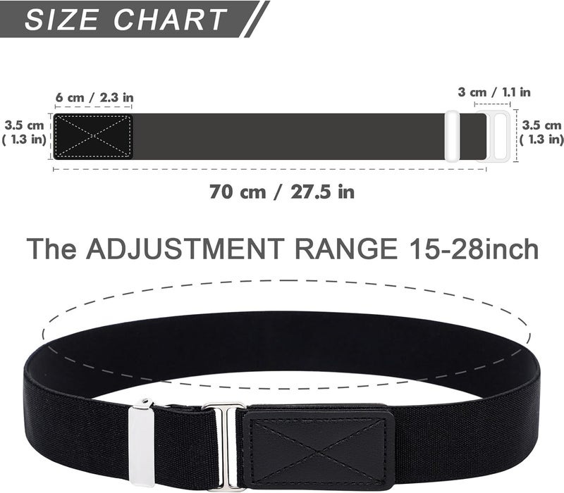 WELROG Kids Belts for Boys - Velcro Buckle Toddler Belt Elastic Adjustable Belt for Boys Girls - Image 2